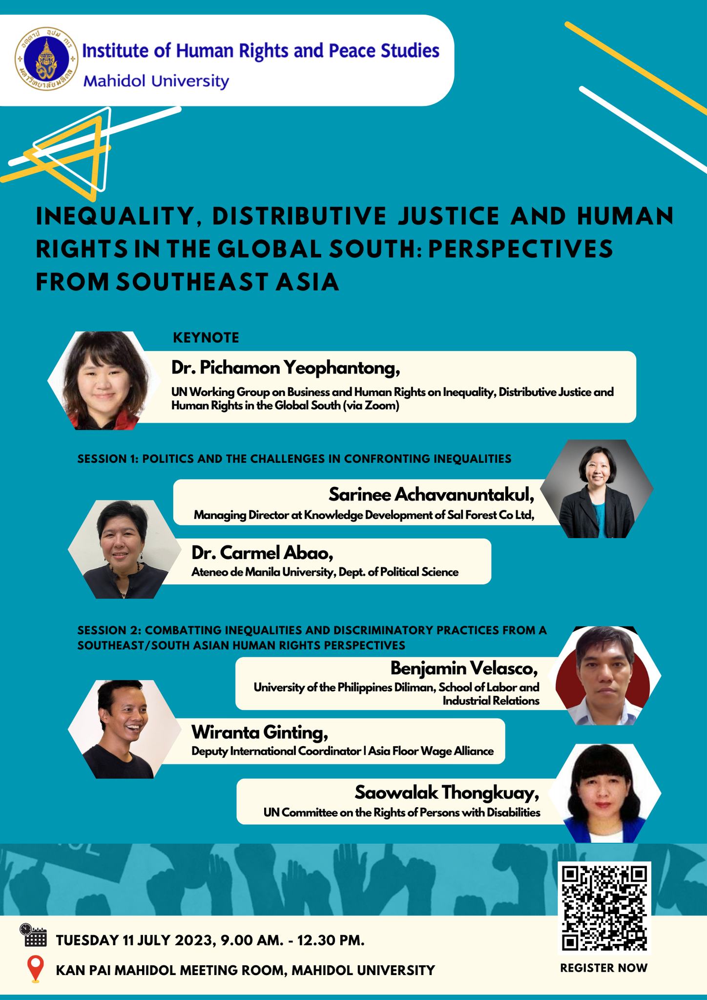 Inequality, Distributive Justice and Human Rights in the Global South: Perspectives from Asia | Mahidol University