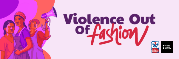Event Launch: Violence Out of Fashion!