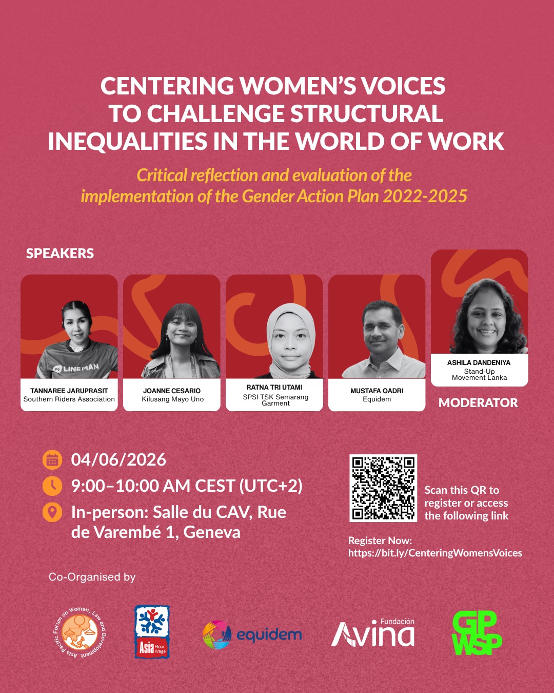 ILC Side Event: Centering Women’s Voices to Challenge Structural Inequalities in the World of Work